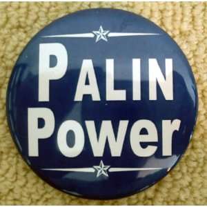  Official Campaign PALIN POWER (Blue & White) 2.25 Pinback 