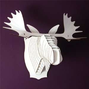  Fred The Moose Recycled Cardboard Sculpture White Giant 