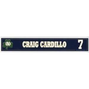  Craig Cardillo #7 2006 Notre Dame Locker Tag vs UCLA 