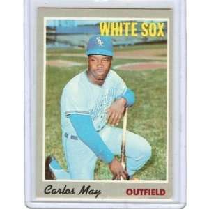  1970 TOPPS #18 CARLOS MAY, CHICAGO WHITE SOX Everything 