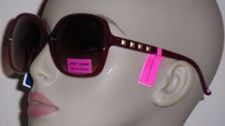 Betsey Johnson Sexy Oversized Pink Sunglasses With Arm Detail  