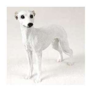  Whippet Dog Figurine   White