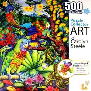   Art Collector Parrot Party 500 Pieces By Carolyn Steele Toys & Games