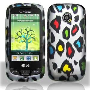  LG VN270 Cosmos Touch Rubberized Design Colorful Leopard 