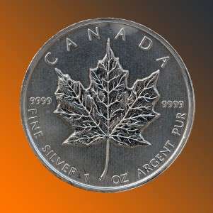 1989 $5 Canada Maple Leaf 1oz .999 Silver Coin  