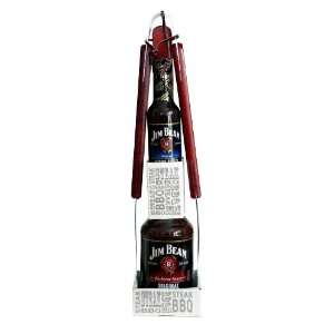   Beam Barbecue Sauce and Jim Beam Steak Sauce with a Stainless Steel