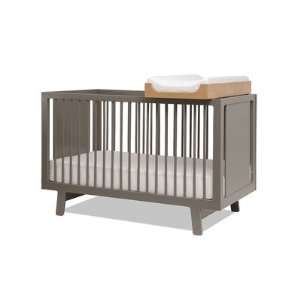  Sparrow Two Piece Crib and Changer Set in Gray Furniture & Decor