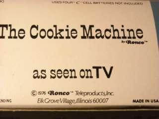   THE COOKIE MACHINE CORDLESS ELECTRIC COOKIE HORS DOEUVRE CANDY MAKER