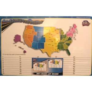  Learn The States and Capitals Dry Erase Lap Board Office 