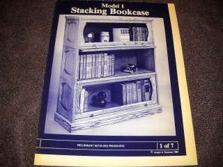 PLANS FOR MODEL 1 STACKING BOOKCASE 7 Pages JOSEPH A. PAPINEAU  