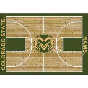  NCAA Home Court Rug   Colorado State Rams Sports 