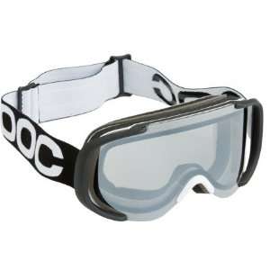  POC Cornea Goggle Black/White/Silver Mirror, One Size 