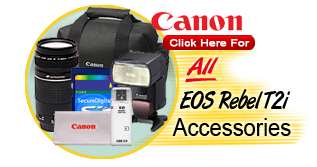 Canon EOS T2i Digital SLR Camera + 2 Zoom Lens Kit NEW 013803123784 
