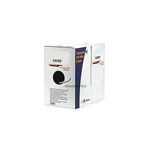  CAT5e Plenum Solid 350MHz 1000FT Bulk 24AWG Cable   White 