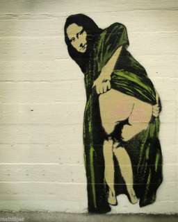 16x20 Canvas World Graffiti + Banksy Mona Lisa Mooner  