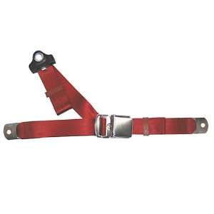  and Shoulder Seat Belt, Red, 72 Inch Length, with Chrome Lift Latch