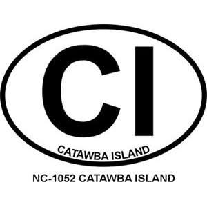  CATAWBA ISLAND Personalized Sticker Automotive