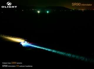 Olight SR90 Rechargeable 2200 lumens LED Flashlight Worldwide Shipping 