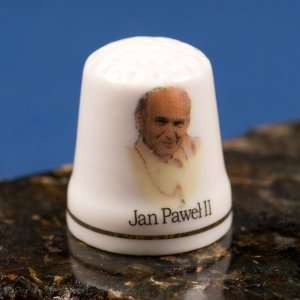  Ceramic Thimble   Pope John Paul II