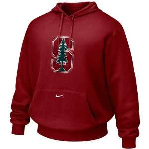 Nike Stanford Cardinal Cardinal Tackle Twill Logo Hoody Sweatshirt (XX 