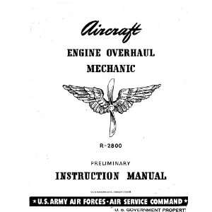   2800 Aircraft Engine Preli Overhaul Manual Pratt & Whitney Books