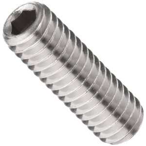316 Stainless Steel Set Screw, Hex Socket Drive, Cup Point, 1/4 20, 5 