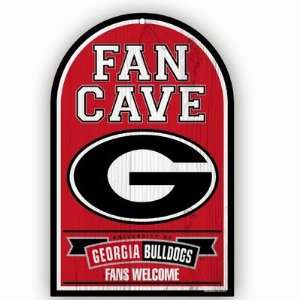  Wincraft Georgia Bulldogs Fan Cave Wood Sign Sports 