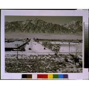  Manzanar Relocation Center from tower / photograph by 