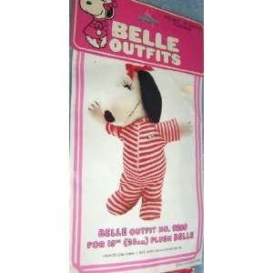   Plush Belle   Christmasy Striped Sleepers Pajamas Outfit Toys & Games