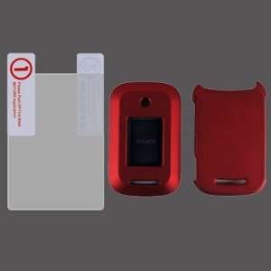  Motorola Rambler WX400 Red Rubberrized HARD Protector Case 