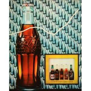   Soda Fountain Soft Drink Graph Coke   Original Color Print Home