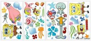 Spongebob Squarepants Kids Nursery Wall Sticker Decals  