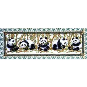  Cross Stitch Kit Panda Row From Design Works Arts, Crafts 
