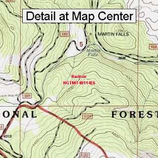  USGS Topographic Quadrangle Map   Radnor, Montana (Folded 