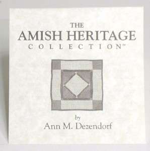 AMISH HERITAGE  CAROLINE  WILLITTS COA   MIB  