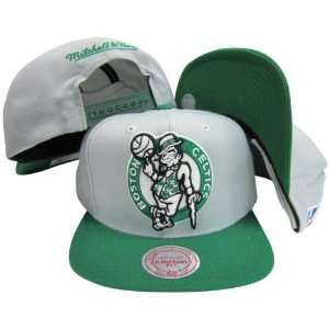  Boston Celtics Grey/Green Two Tone Plastic Snapback 