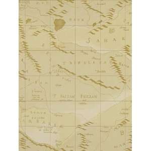  Ralph Lauren LWP60735W DESERT MAP   SAND Wallpaper
