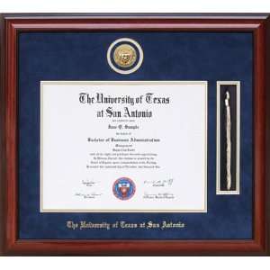  UTSA Medallion Tassel Diploma Frame