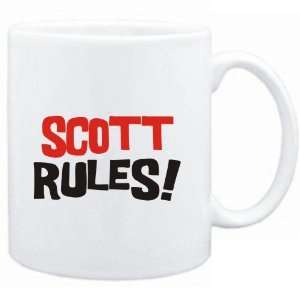  Mug White  Scott rules  Male Names