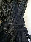double braid polyester rope Black 99t. in plastic packaging