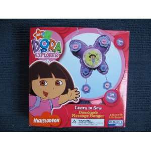  Dora the Explorer Learn to Sew Doorknob Message Hanger 