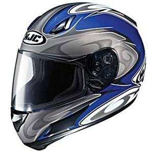  HJC AC 12 Yikes III Helmet   Medium/Grey/Blue Automotive