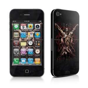 Splayed Design Protective Skin Decal Sticker for Apple iPhone 4 / 4S 