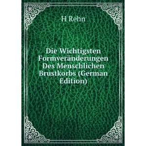   nderungen Des Menschlichen Brustkorbs (German Edition) H Rehn Books