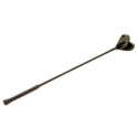CROP   BLK PINK LEATHER   BUTTERFLY TIP   WHIP SPANKER  