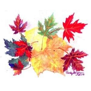  Fall Leaves Study Notecards