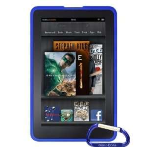   Blue) with Carabiner Key Chain for the  Kindle Fire Electronics