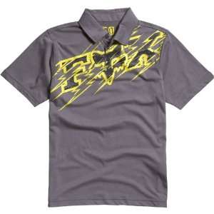  Fox Racing Charger Youth Boys Polo Race Wear Shirt w/ Free 