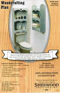 Bathroom Buddies Storage Shelves Woodworking Plans  