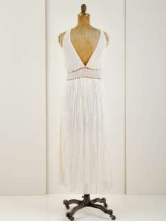 CATHERINE MALANDRINO Ivory Silk DRESS Wedding Gown S 6  